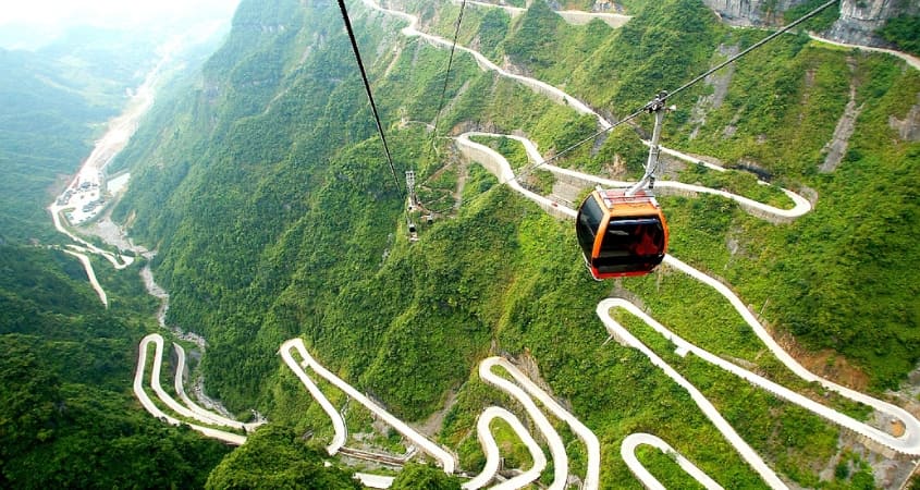 Thiên Môn Sơn - cáp treo dài nhất thế giới ở Trương Gia Giới